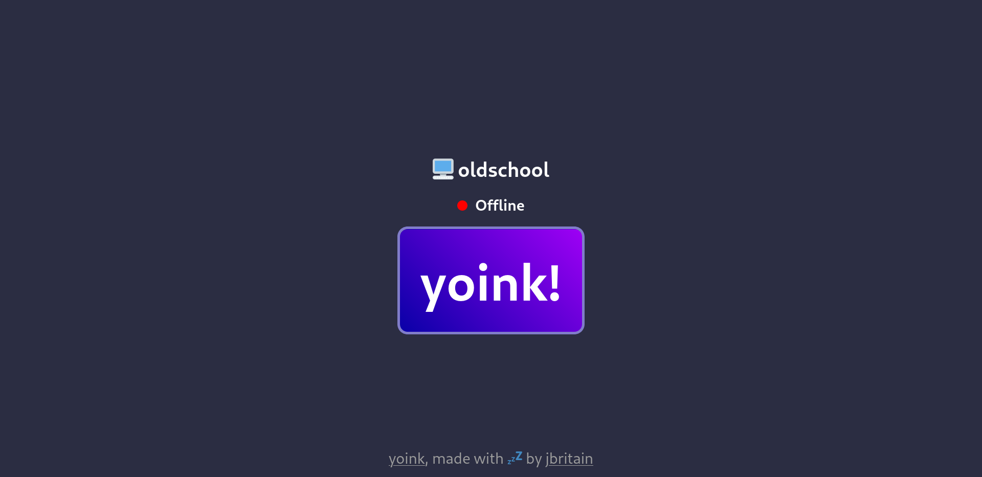 A screenshot of yoink